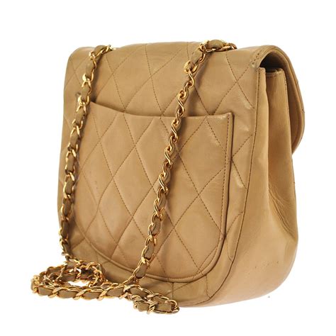 CHANEL Caviar Quilted Medium CC Bucket Bag Beige